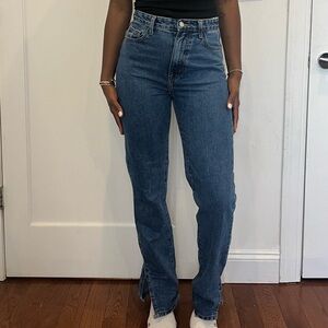 Straight leg jeans